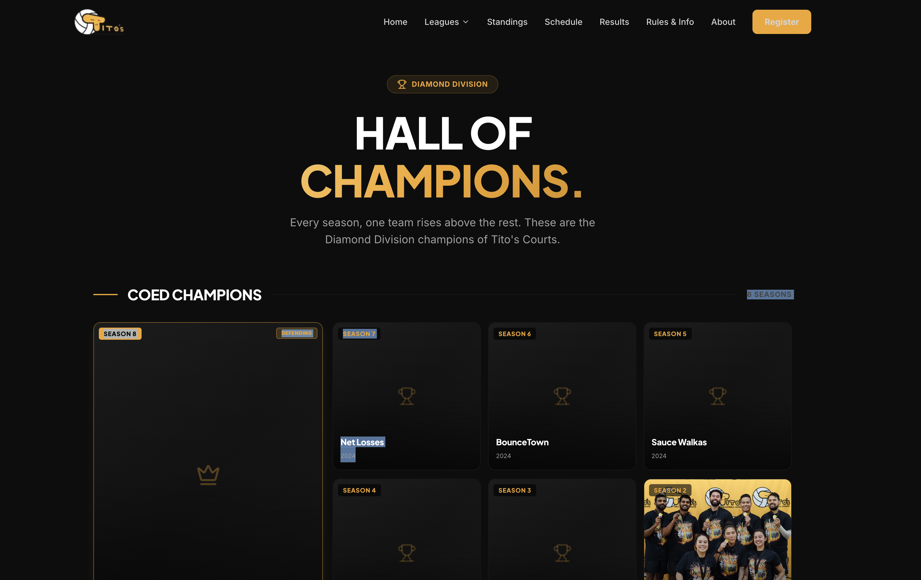 Tito's Courts Platform screenshot